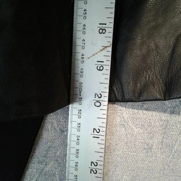 Women's Ricki's Black Faux Leather Suit Blazer Jacket in Size  Small - Picture 6 of 7